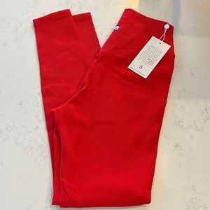 Buffbunny ribbed red leggings